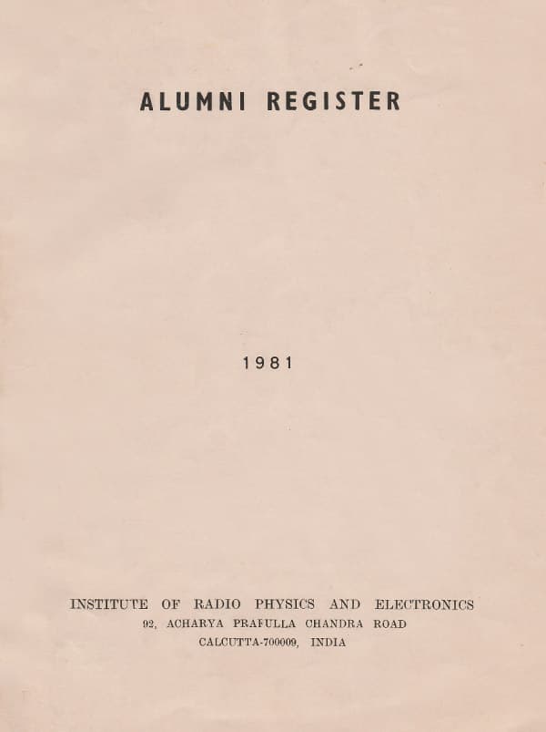1981 Souvenir Cover